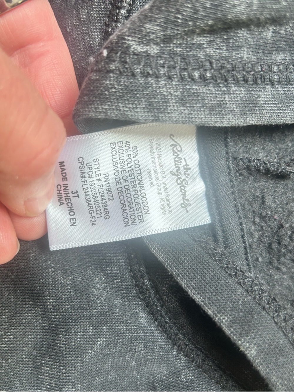 Rolling Stones matching set Size 3T - Picture 4 of 5